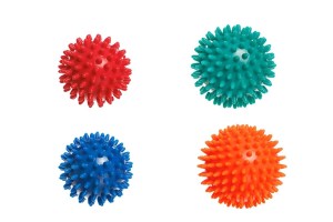 DrFit twarda piłka rehabilitacyjna do masażu z kolcami