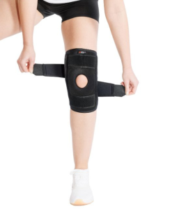 Stabilizator na kolano z usztywniającymi fiszbinami MSupport Red