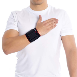 Stabilizator nadgarstka z elastycznym paskiem MSupport Red