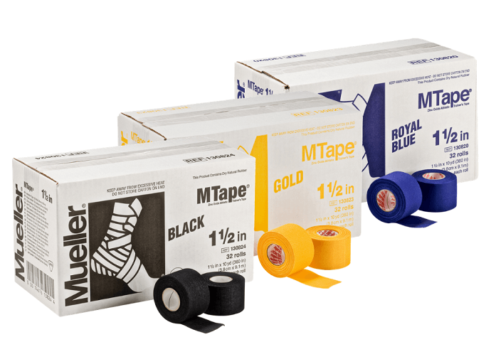 Kolorowe tejpy do tapingu sztywnego Plastry przylepne MUELLER MTAPE