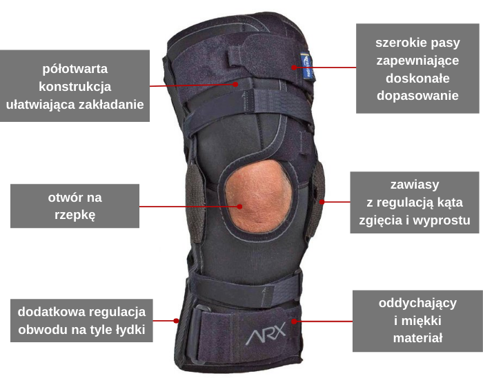 Orteza kolana na Orteza-stawu-kolanowego-z-funkcja-przeprostu-kolana-ARX350.jpgi uszkodzenia więzadeł i łąkotki