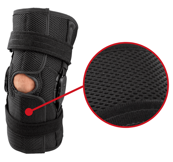 Stabilizator kolana z oddychającego materiału Breg
